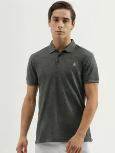 United Colors of Benetton Polo Collar Textured Regular Fit T-shirt