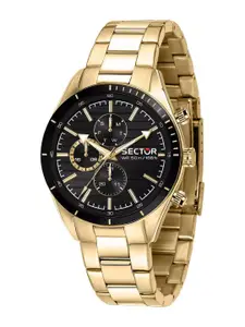 Sector Men Embellished Dial & Stainless Steel Straps Analogue Display Watch R3253516009
