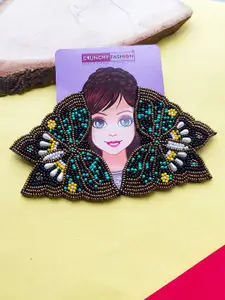 Crunchy Fashion Artificial Beads Butterfly Studs Earrings