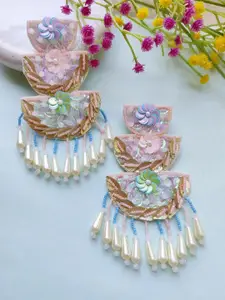 Crunchy Fashion Artificial Beads & Stones Geometric Chandbalis