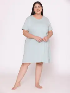 TITTLI Plus Size Pure Cotton T-shirt Night Dress