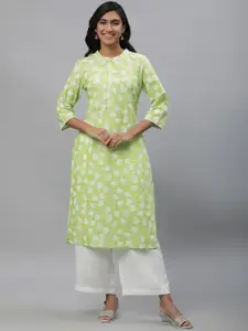 AURELIA Ethnic Motifs Printed Pure Cotton Kurta