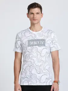 Classic Polo Abstract Printed Slim Fit T-shirt