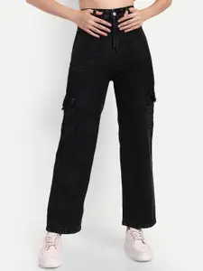 Next One Women Smart Wide Leg High-Rise Stretchable Jeans