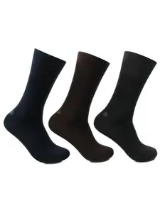 Bonjour Men Pack of 4 Assorted Calf-Length Socks