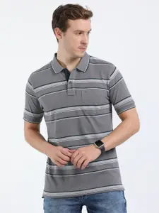Classic Polo Striped Polo Collar Slim Fit Cotton T-shirt