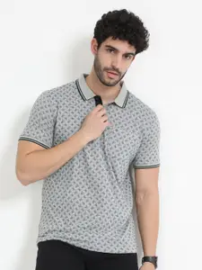 Classic Polo Conversational Printed Polo Collar Cotton Slim Fit T-shirt
