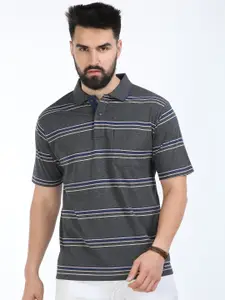 Classic Polo Striped Polo Collar Cotton T-shirt