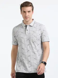 Classic Polo Conversational Printed Polo Collar Cotton Slim Fit T-shirt