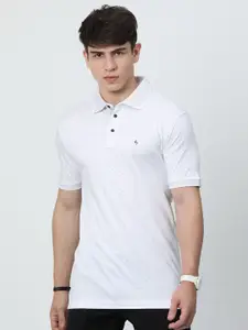 Classic Polo Geometric Printed Cotton Polo Collar Slim Fit T-shirt