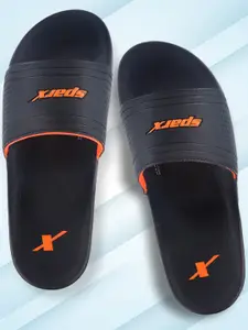 Sparx Men Brand Logo Printed Sliders