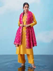 Soch Floral Embroidered Unstitched Dress Material