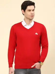 Monte Carlo V- Neck Ribbed Knitted Pullover