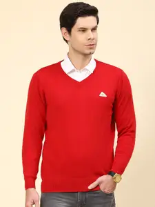 Monte Carlo V- Neck Ribbed Knitted Pullover