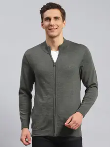 Monte Carlo Woolen Front Open Sweatshirt