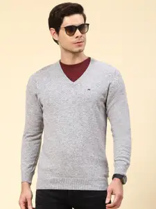 Monte Carlo Long Sleeves V-Neck Woollen Pullover