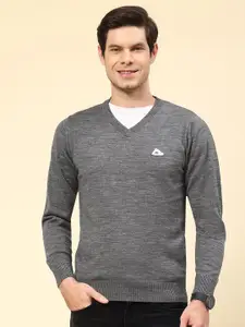 Monte Carlo Long Sleeves V-Neck Woollen Pullover