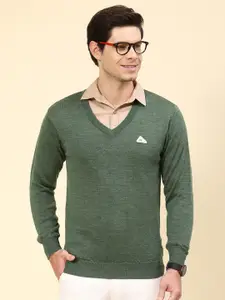 Monte Carlo V-Neck Wool Pullover Sweater