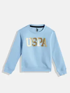 U.S. Polo Assn. Kids Boys Brand Logo Printed Sweatshirt