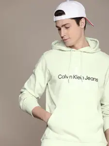 Calvin Klein Jeans Brand logo embroidered Pure Cotton Hooded Sweatshirt