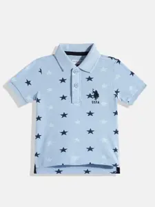 U.S. Polo Assn. Kids Boys Conversational Printed Pure Cotton T-shirt