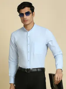 INVICTUS  Original Slim Fit Band Collar Cotton Formal Shirt