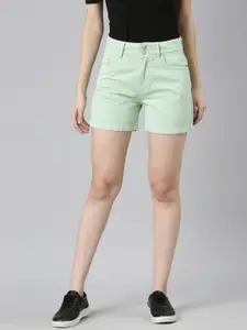 SHOWOFF Women Slim Fit Denim Shorts