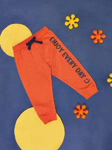 Pantaloons Baby Infant Boys Typography Printed Cotton Joggers