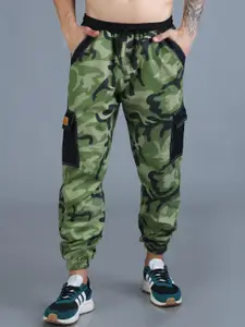 The Dance Bible Men Camouflage Printed Relaxed Fit Anti Odour Joggers