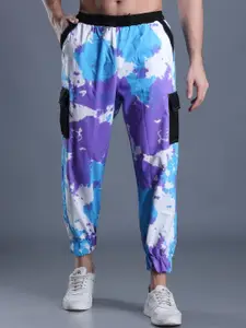 The Dance Bible Men Tie & Dyed Relaxed Fit Anti Odour Joggers