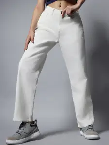 High Star Stretch Dad Fit Clean Look Jeans