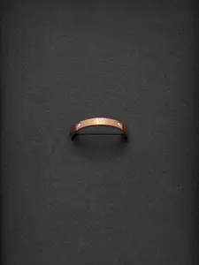 Daniel Wellington Rose Gold-Plated Stone-Studded Finger Ring