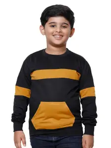 IndiWeaves  Boys Colourblocked Pullover Fleece Sweatshirt