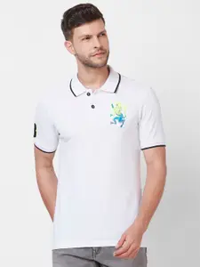 GIORDANO Polo Collar Pure Cotton Slim Fit T-shirt