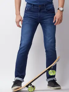 MOZZO Men Lean Slim Fit Light Fade Clean look Jeans