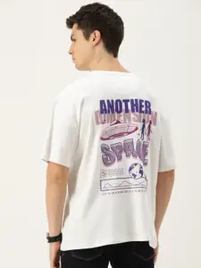 Bene Kleed Men Graphic Printed Oversized Pure Cotton T-shirt