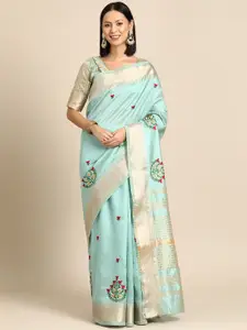 SERONA FABRICS Floral Zari Banarasi Saree