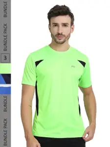 FTX Pack Of 3 Colourblocked Dry Fit T-shirt