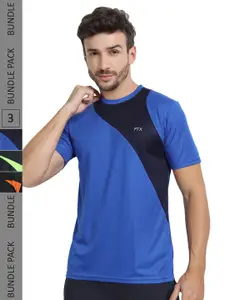 FTX Pack Of 3 Colourblocked Dry Fit Sports T-shirt