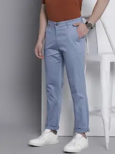 The Indian Garage Co Men Solid Slim Fit Chinos Trousers