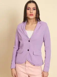 MAZIE Notched Lapel Double-Breasted Blazer