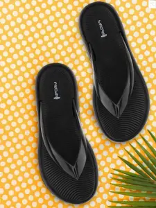 BEONZA Women Self Design Thong Flip-Flops