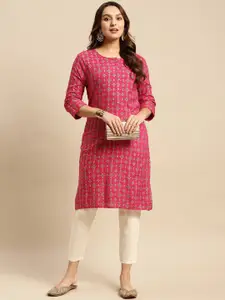 Rangita Ethnic Motifs Printed Straight Kurta