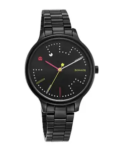 Sonata Women Printed Dial & Straps Analogue Watch 87050NM02