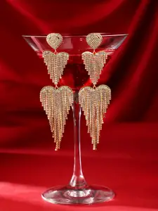 Rubans Voguish Glamourous Gilded Cascade Earrings