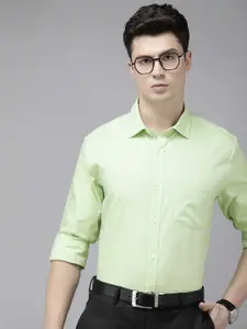 Park Avenue Textured Slim Fit Pure Cotton Formal Shirt