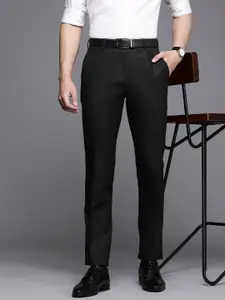 Raymond Men Checked Slim Fit Formal Trousers