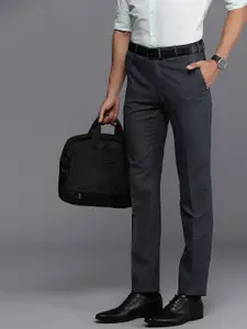 Raymond Men Checked Slim Fit Formal Trousers