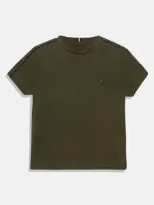 Tommy Hilfiger Boys Round Neck Short Sleeves Cotton T-shirt