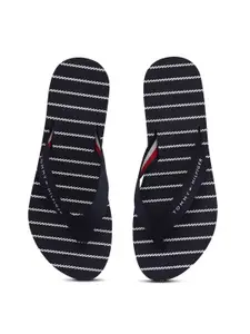 Tommy Hilfiger Women Printed Fabric Thong Flip-Flops
